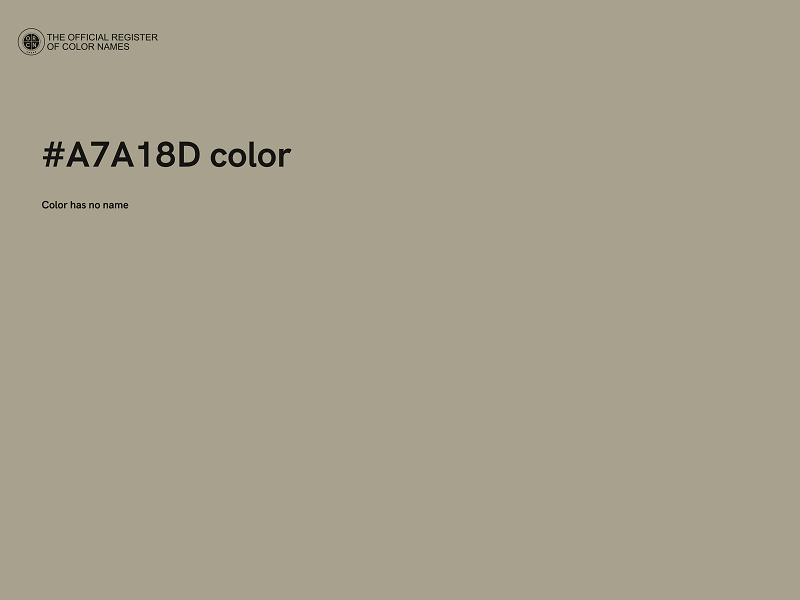 #A7A18D color image