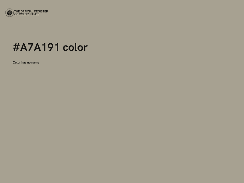 #A7A191 color image