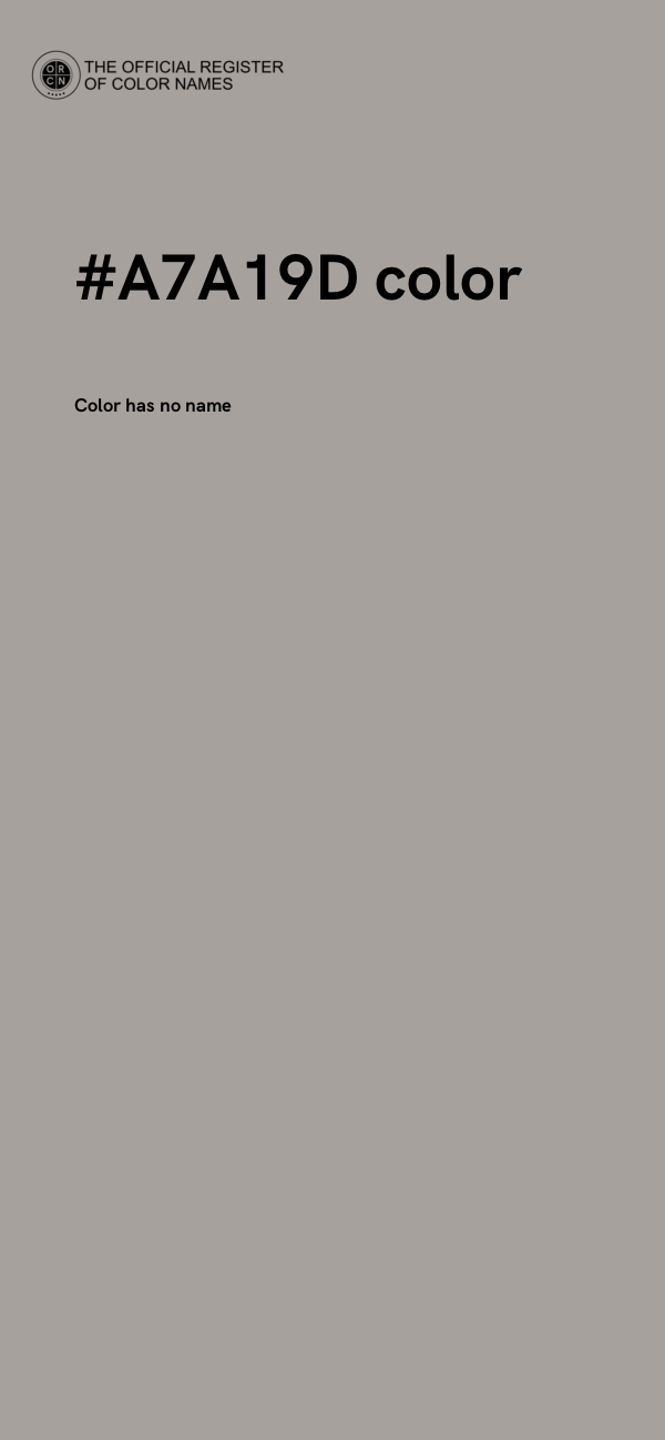 #A7A19D color image
