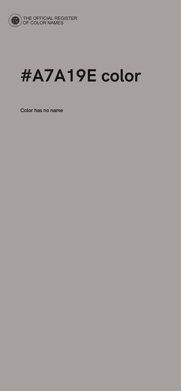 #A7A19E color image