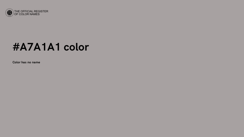 #A7A1A1 color image