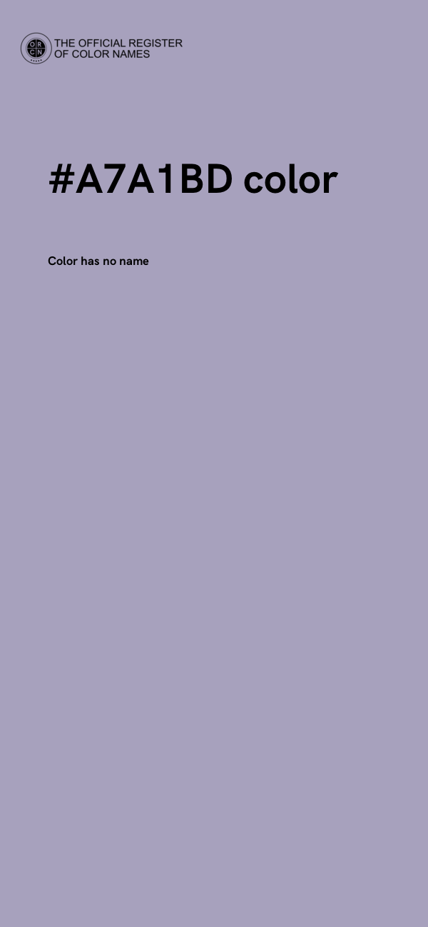 #A7A1BD color image