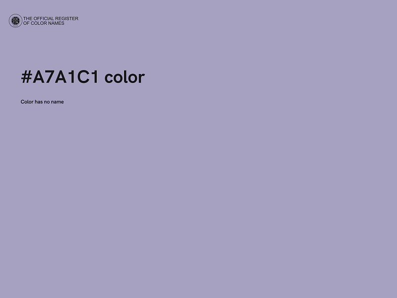 #A7A1C1 color image