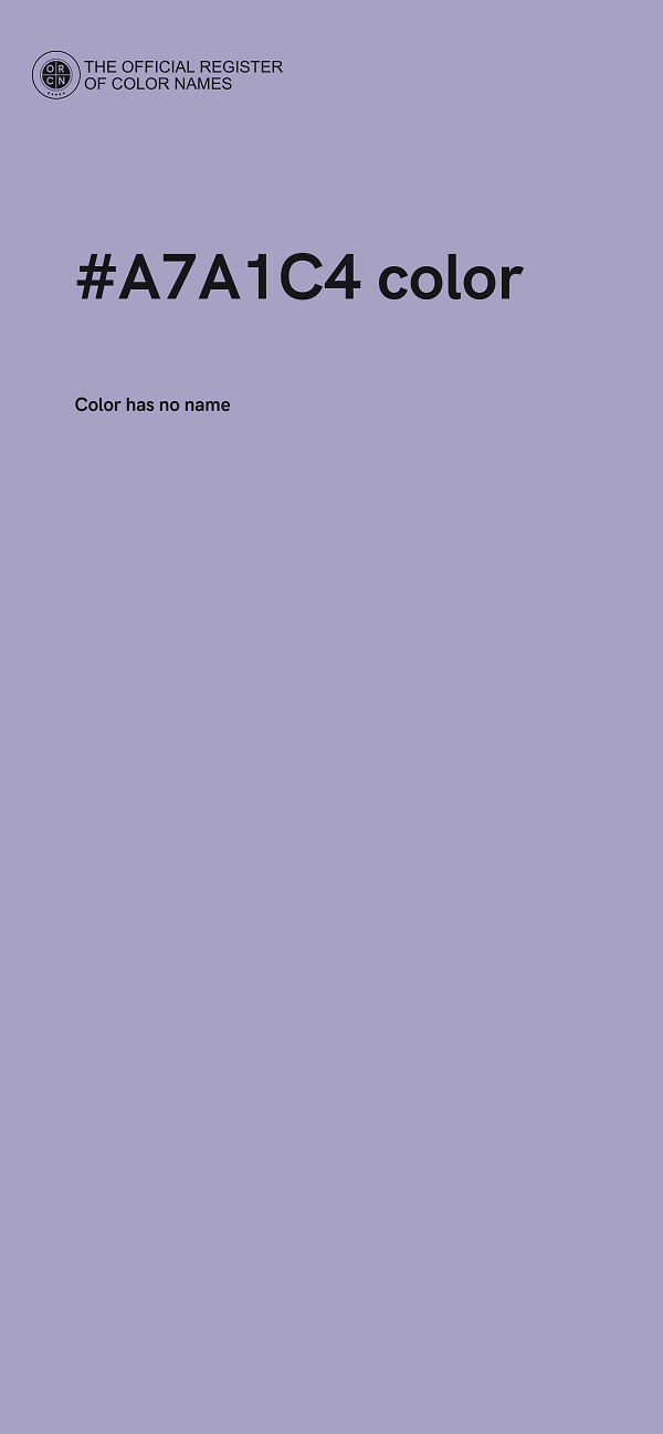 #A7A1C4 color image
