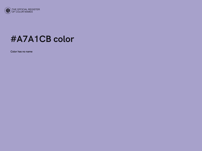 #A7A1CB color image