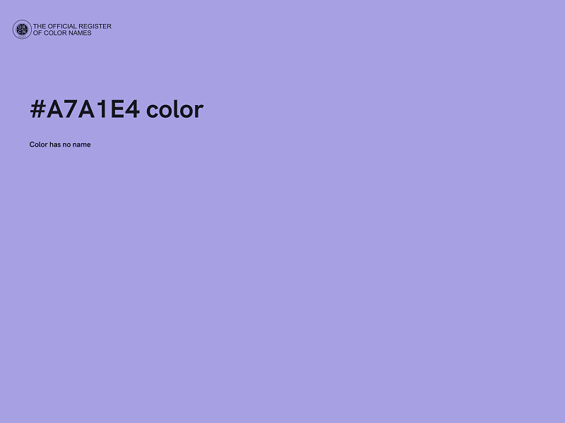 #A7A1E4 color image