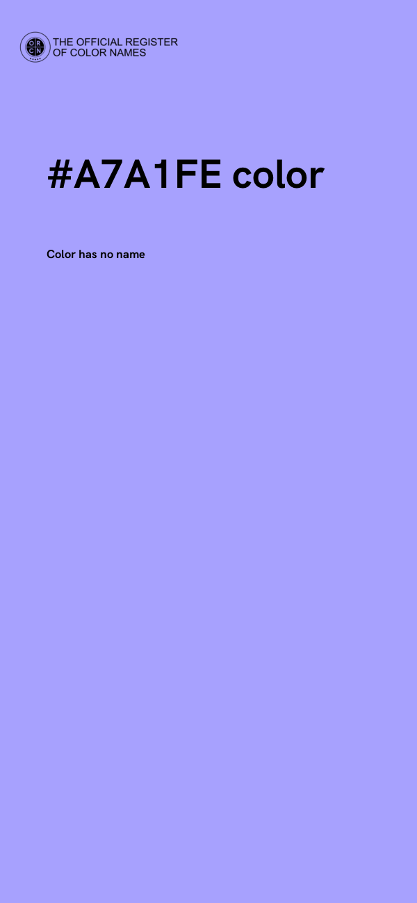 #A7A1FE color image