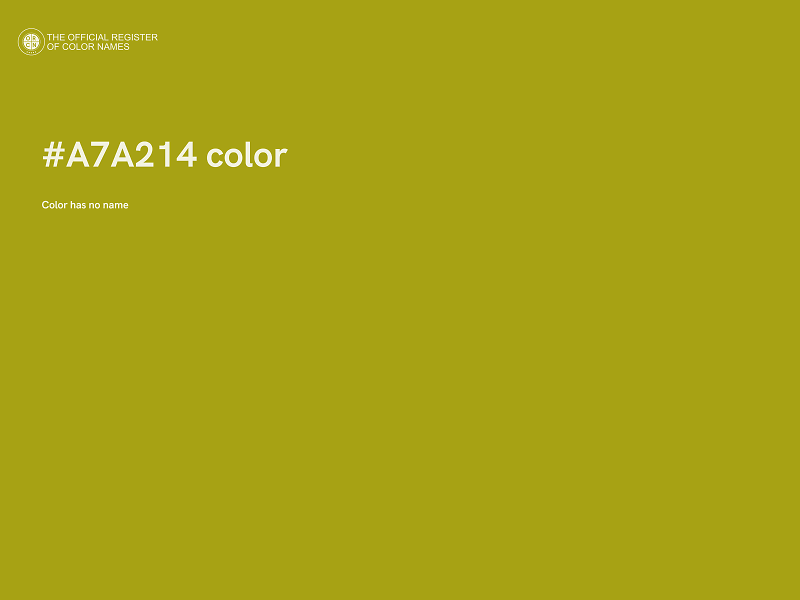 #A7A214 color image