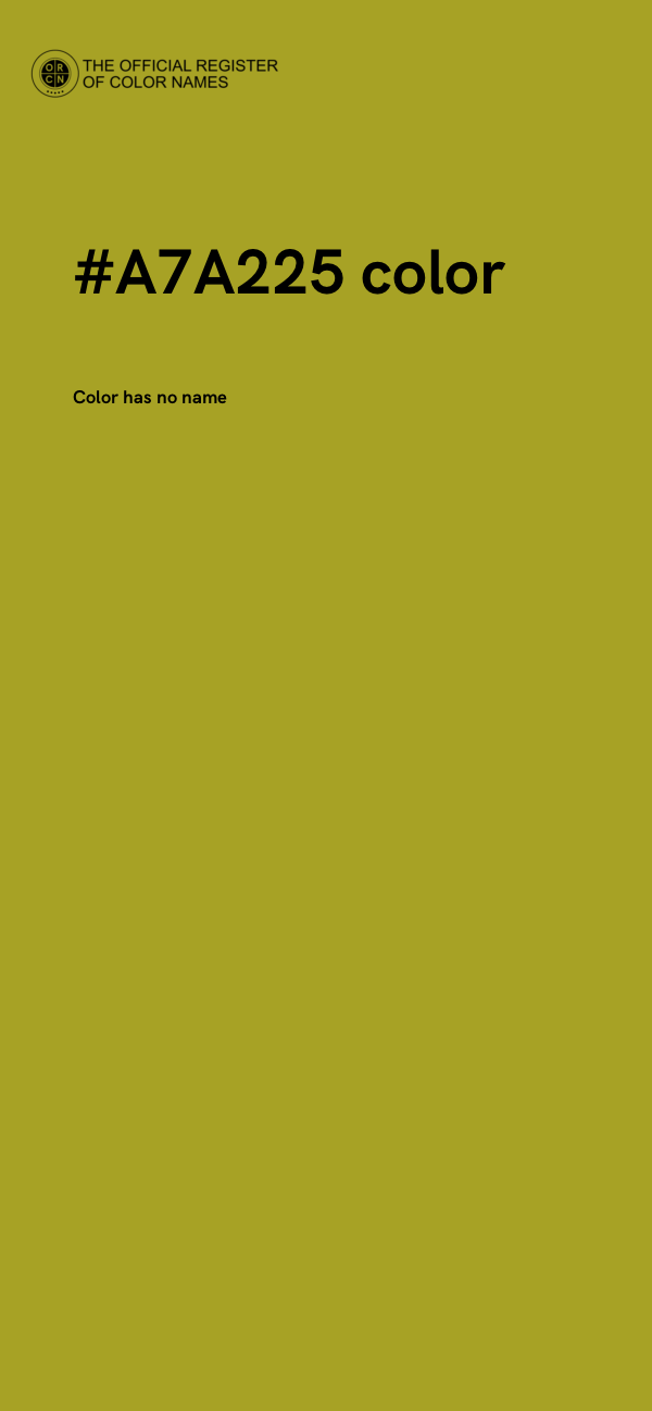 #A7A225 color image