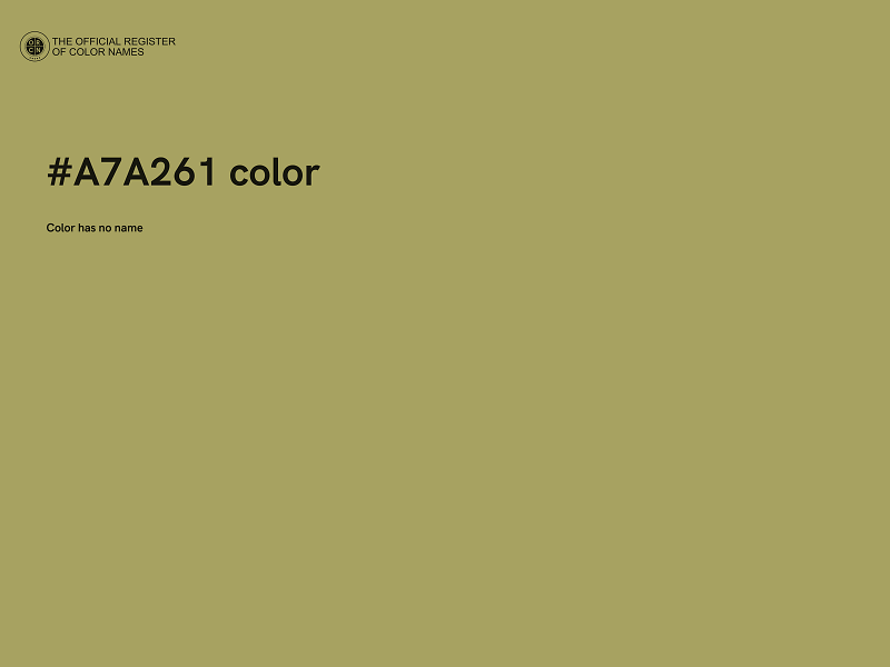 #A7A261 color image
