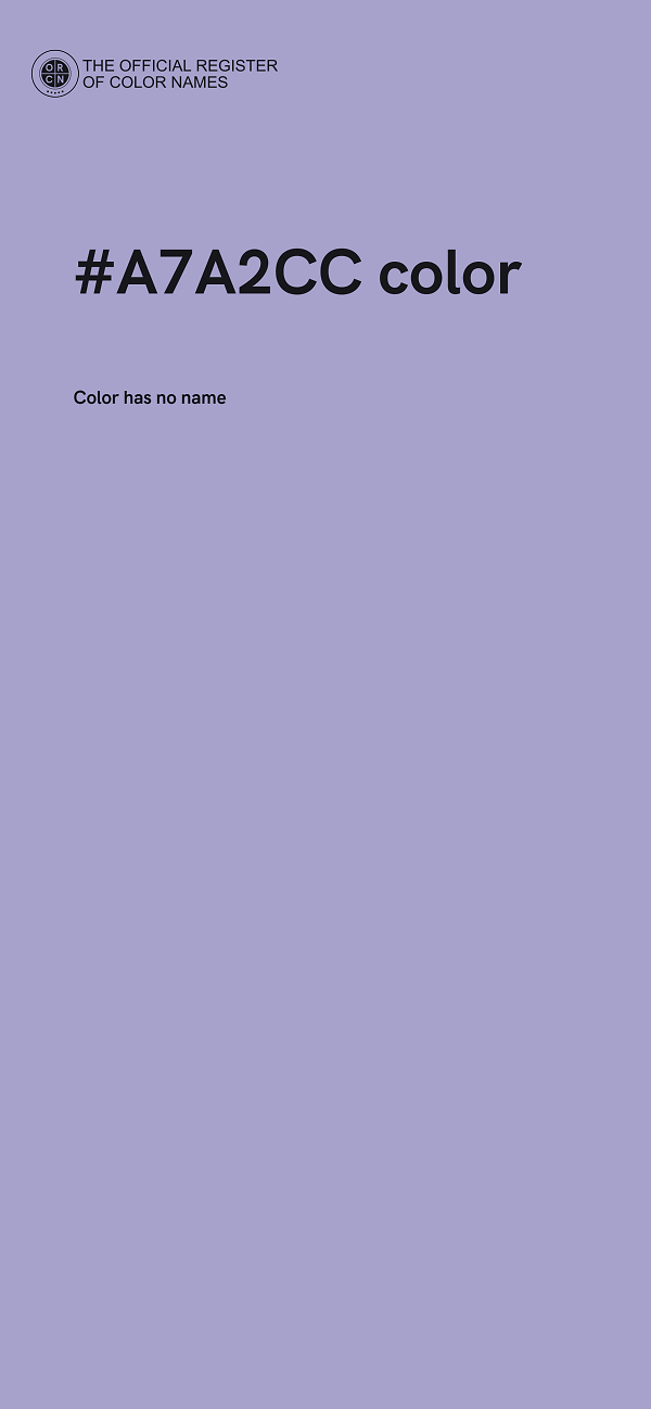 #A7A2CC color image