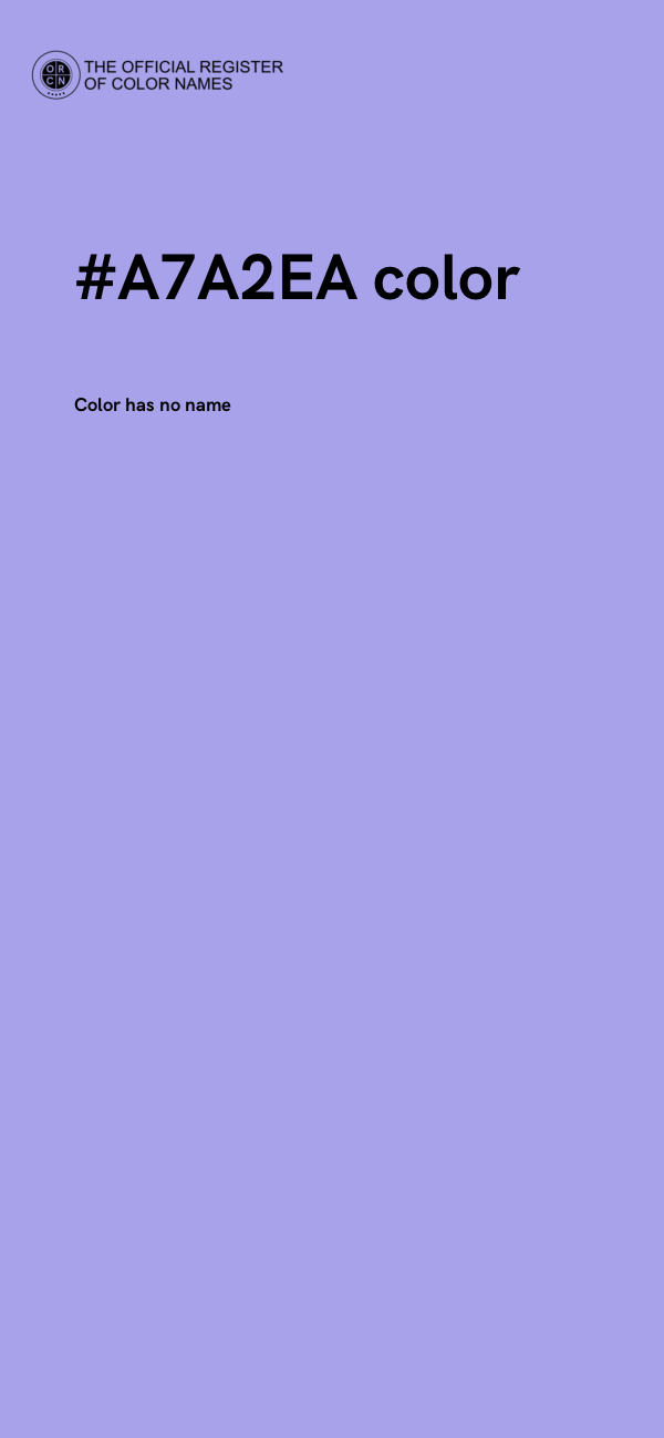 #A7A2EA color image