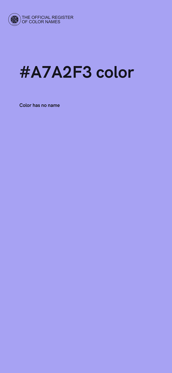 #A7A2F3 color image