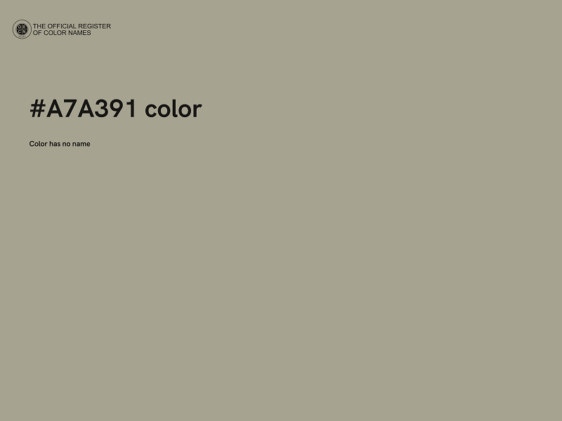 #A7A391 color image