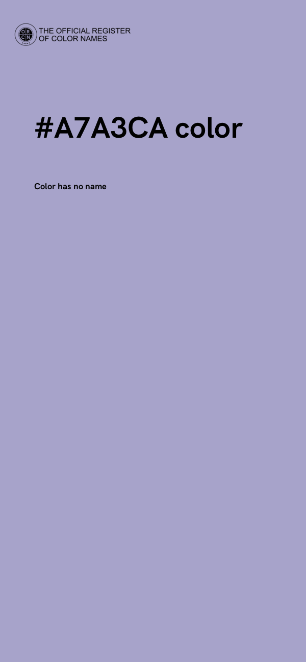 #A7A3CA color image