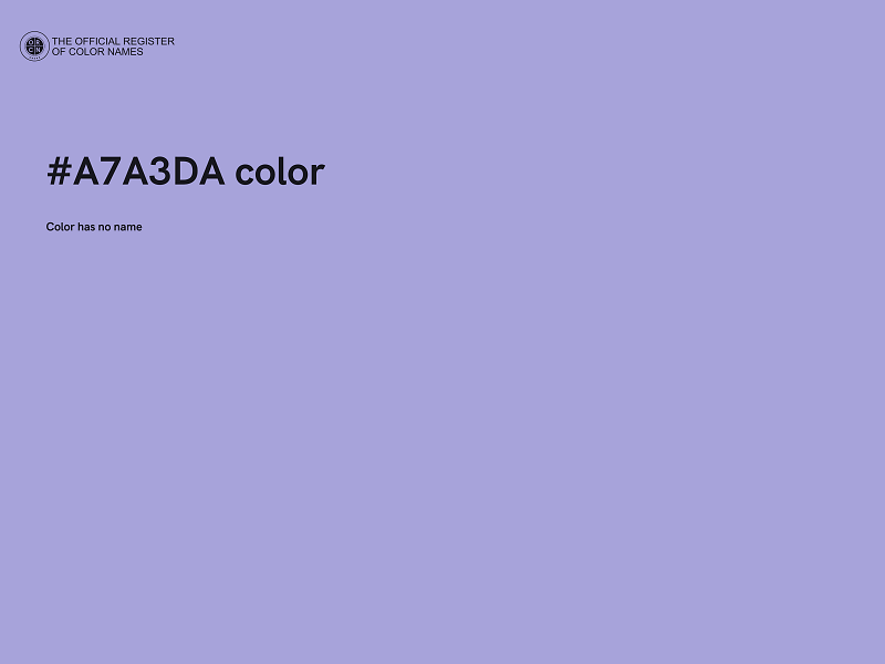 #A7A3DA color image