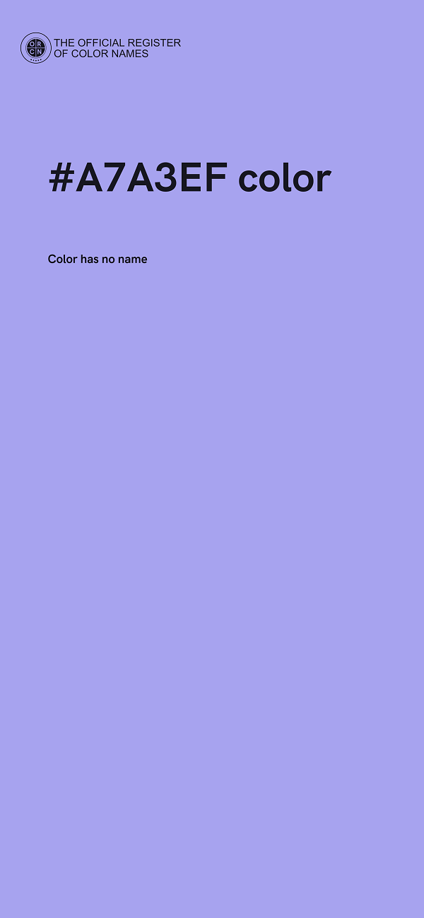 #A7A3EF color image