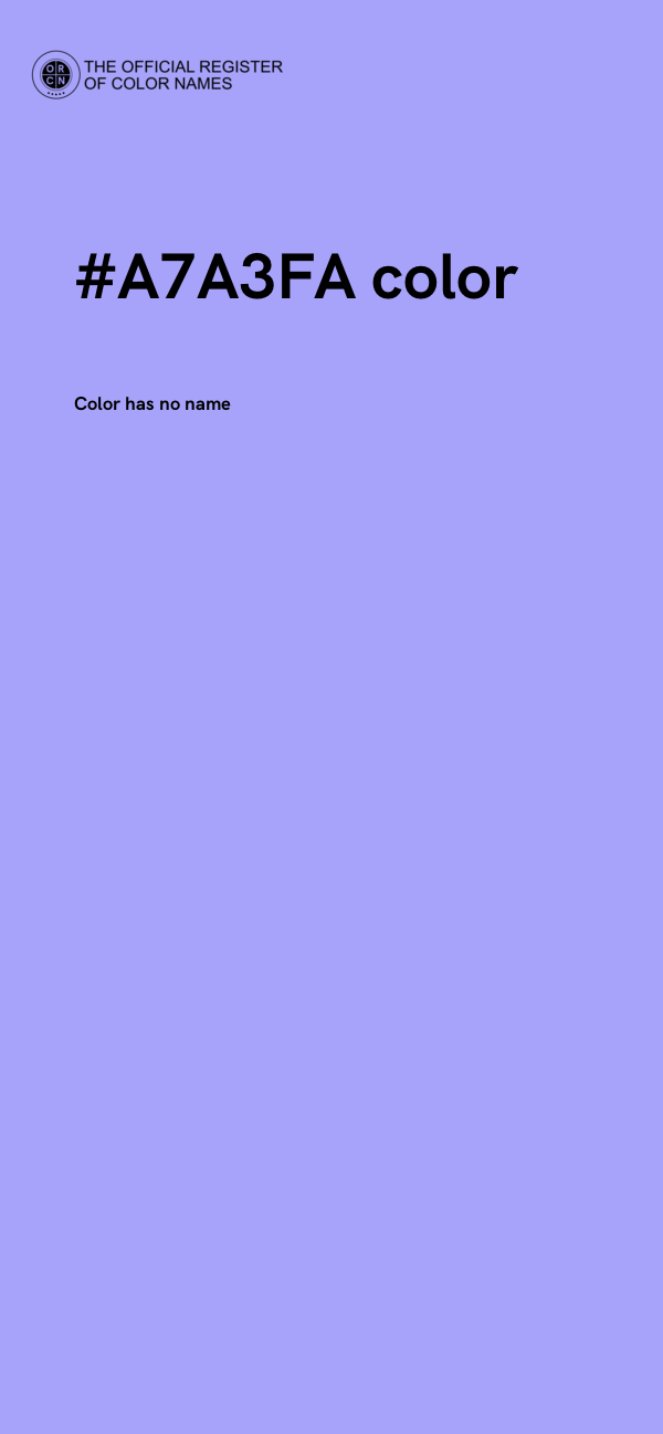 #A7A3FA color image