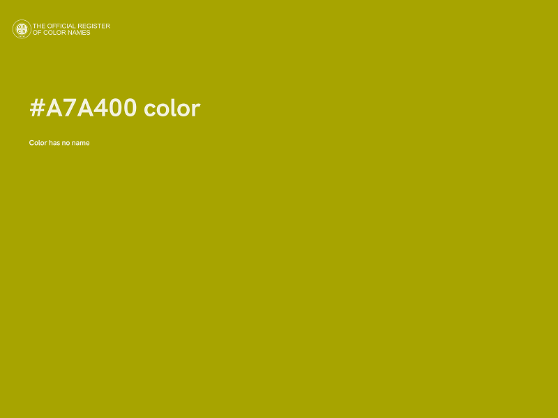 #A7A400 color image