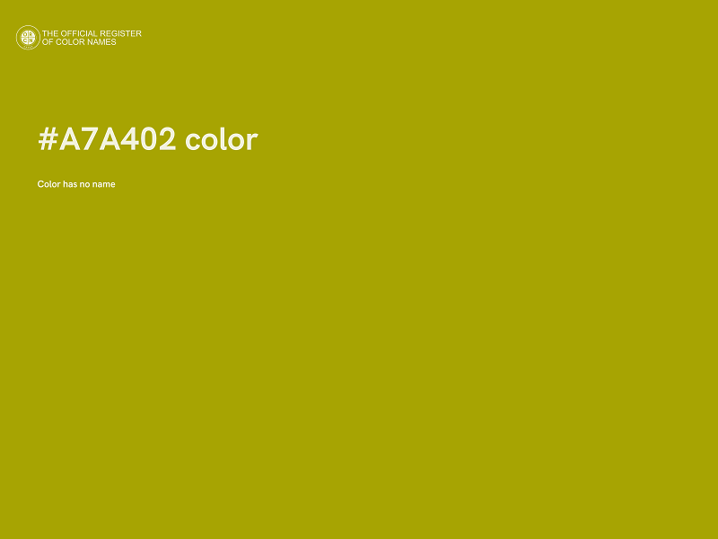 #A7A402 color image