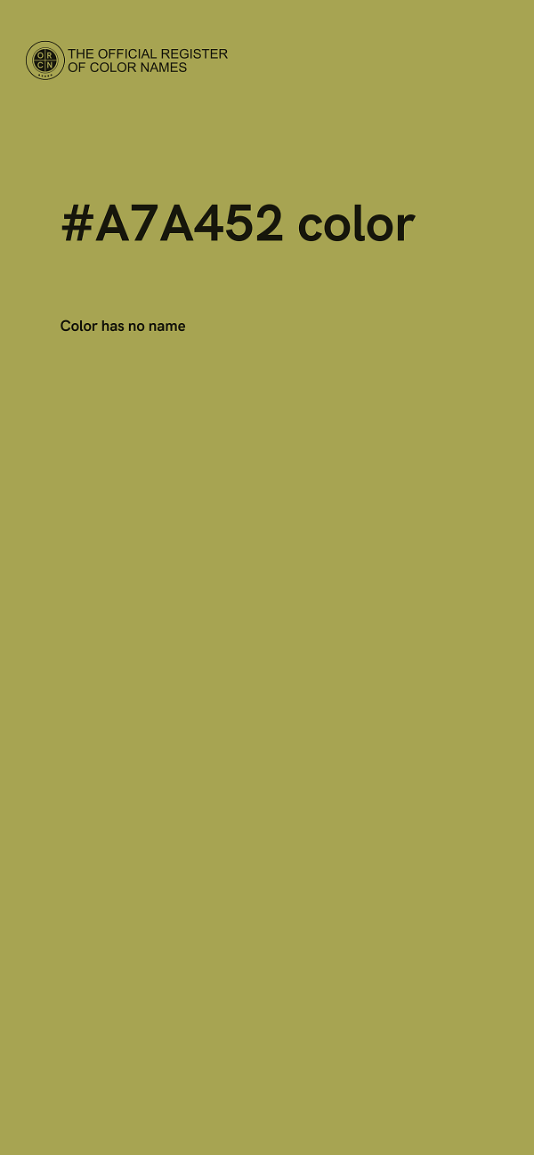 #A7A452 color image