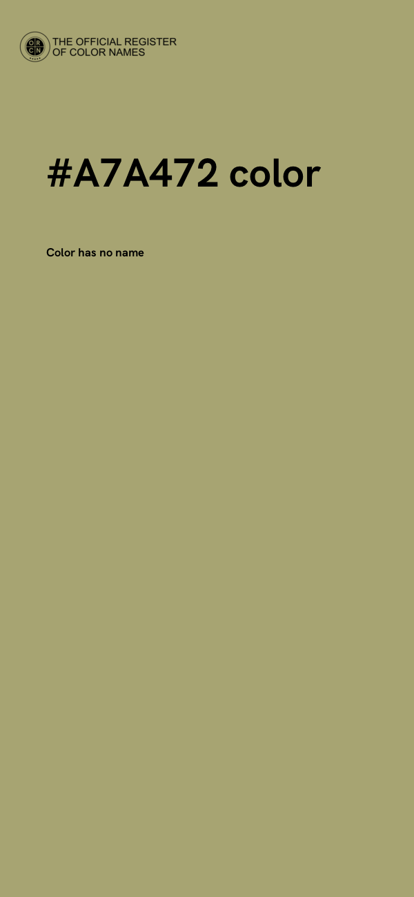 #A7A472 color image