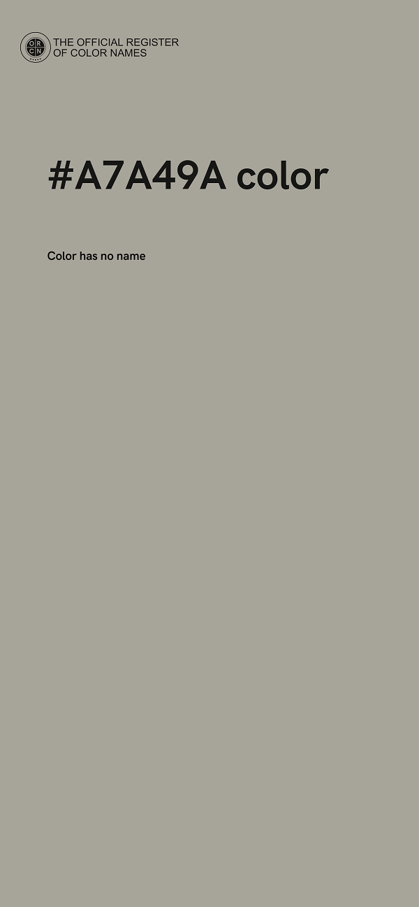 #A7A49A color image