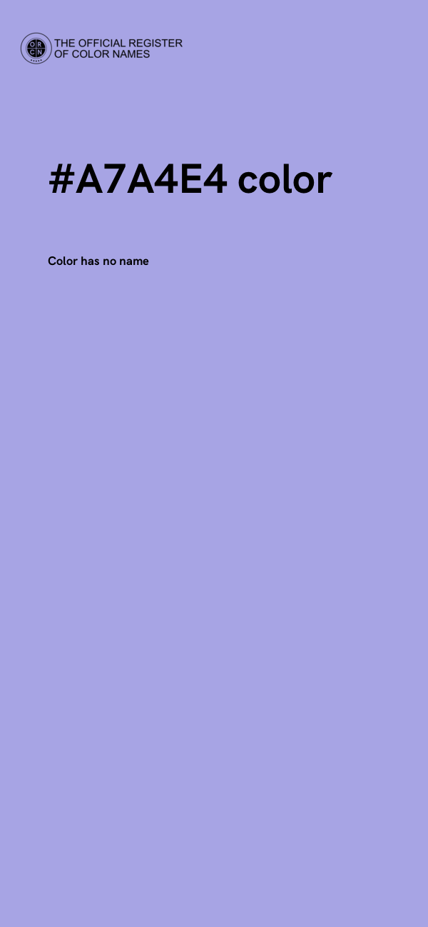#A7A4E4 color image