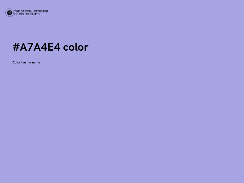 #A7A4E4 color image