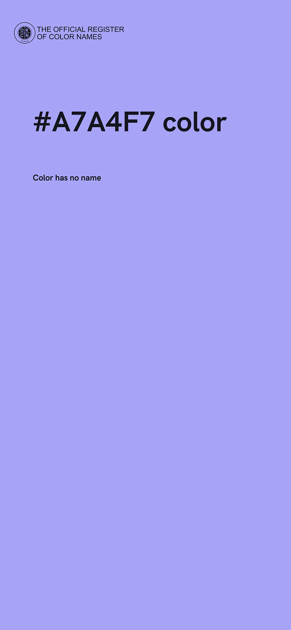 #A7A4F7 color image