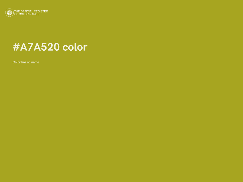 #A7A520 color image