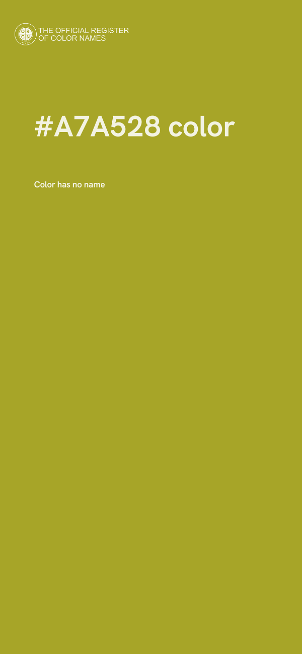 #A7A528 color image