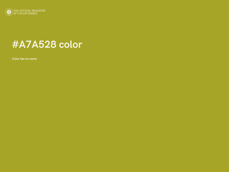 #A7A528 color image