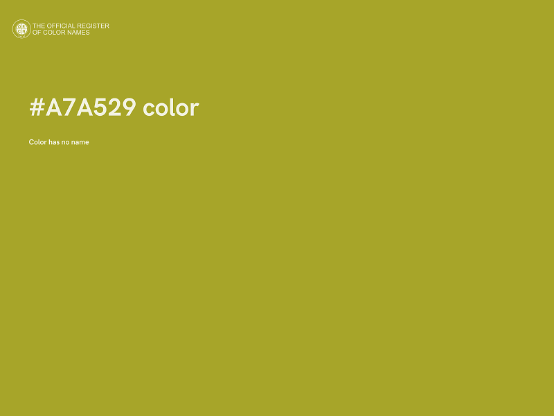 #A7A529 color image