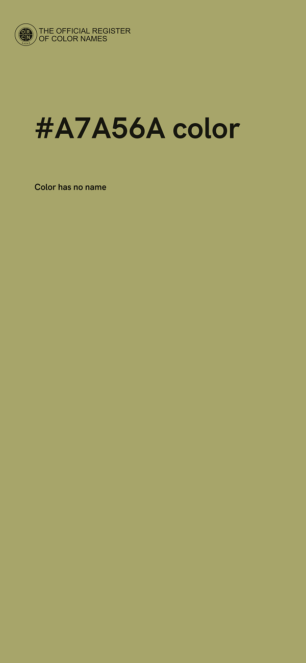 #A7A56A color image