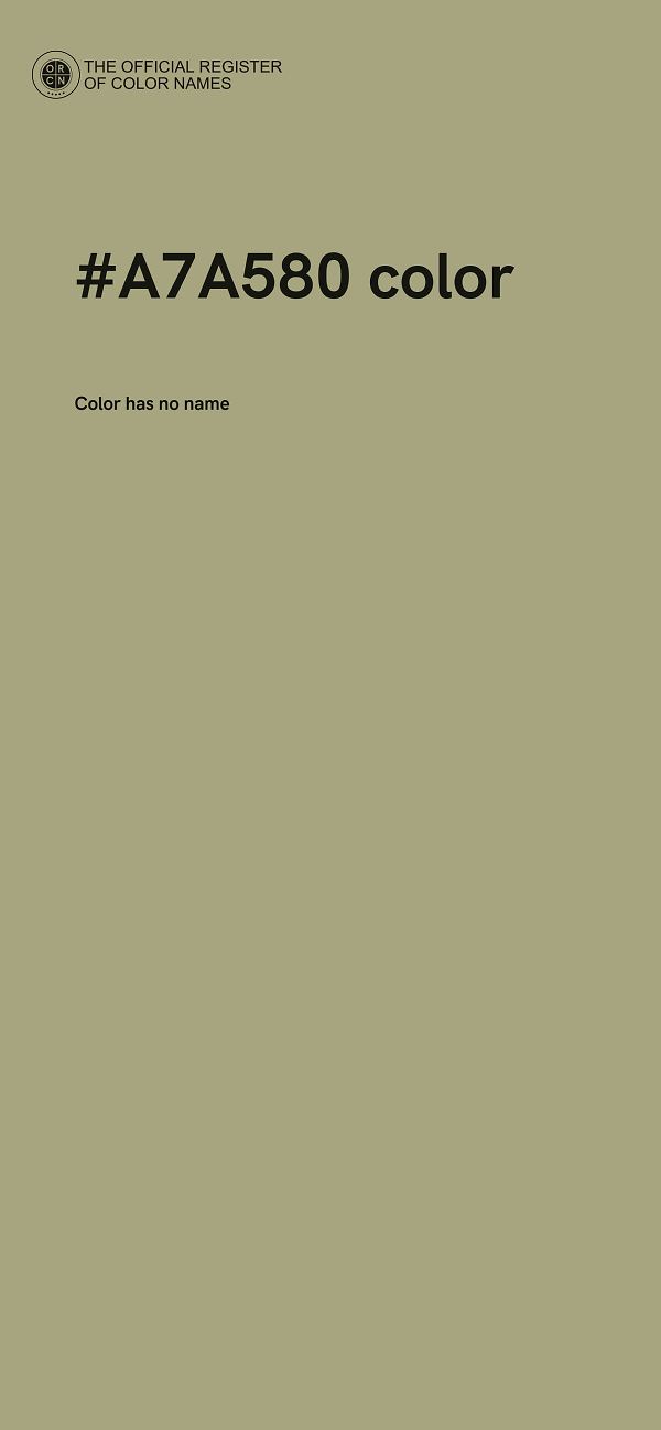 #A7A580 color image