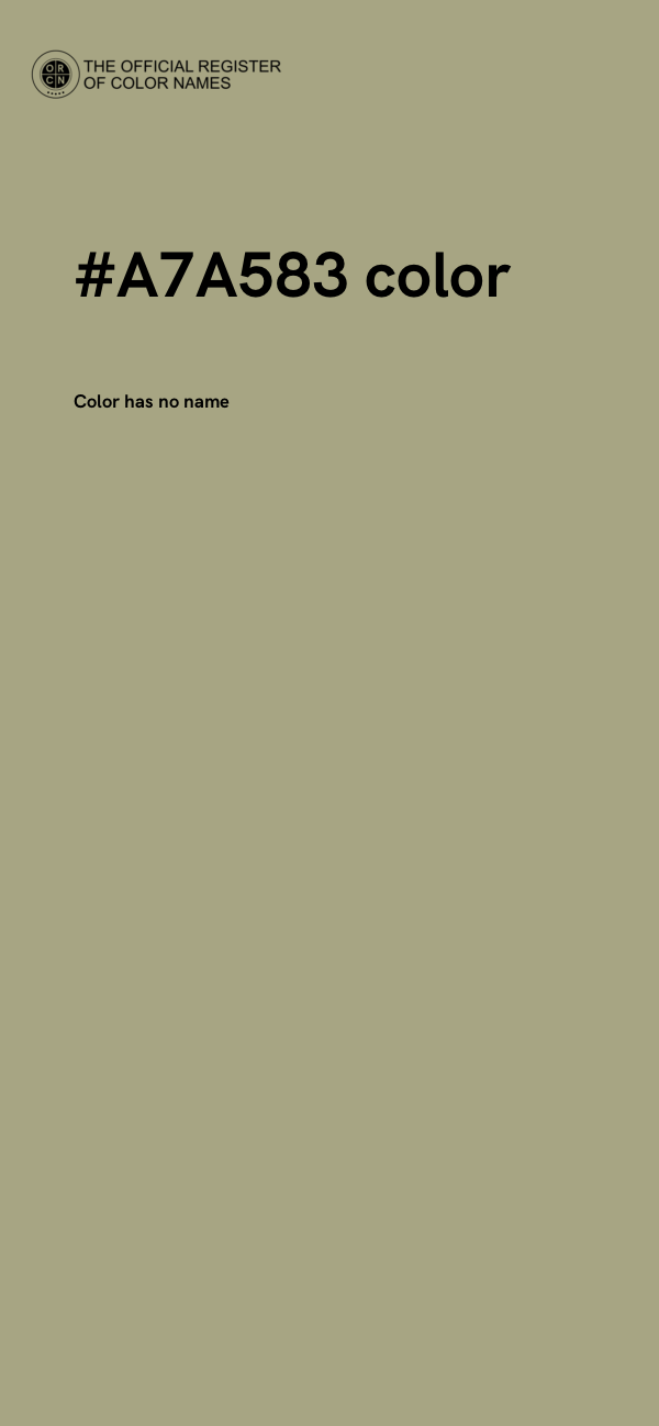 #A7A583 color image