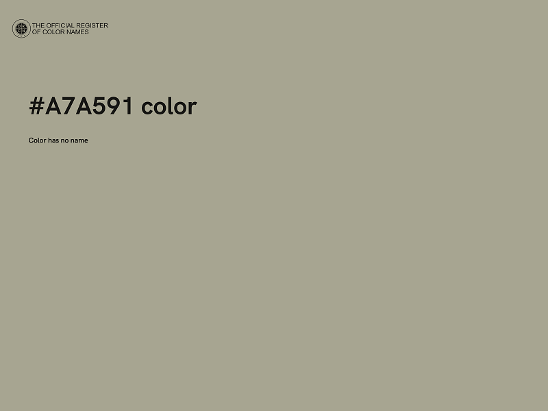 #A7A591 color image