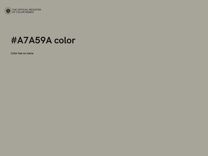 #A7A59A color image