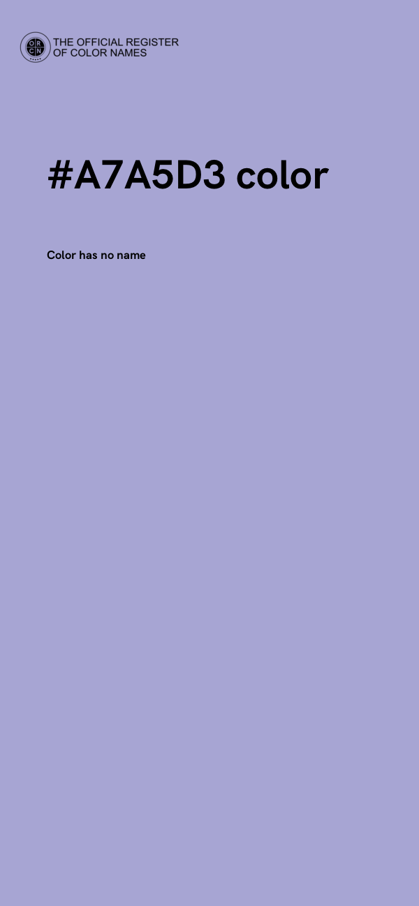 #A7A5D3 color image