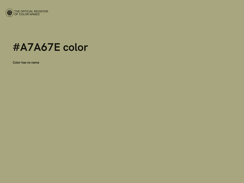 #A7A67E color image