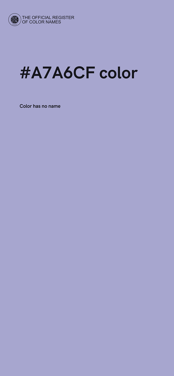 #A7A6CF color image