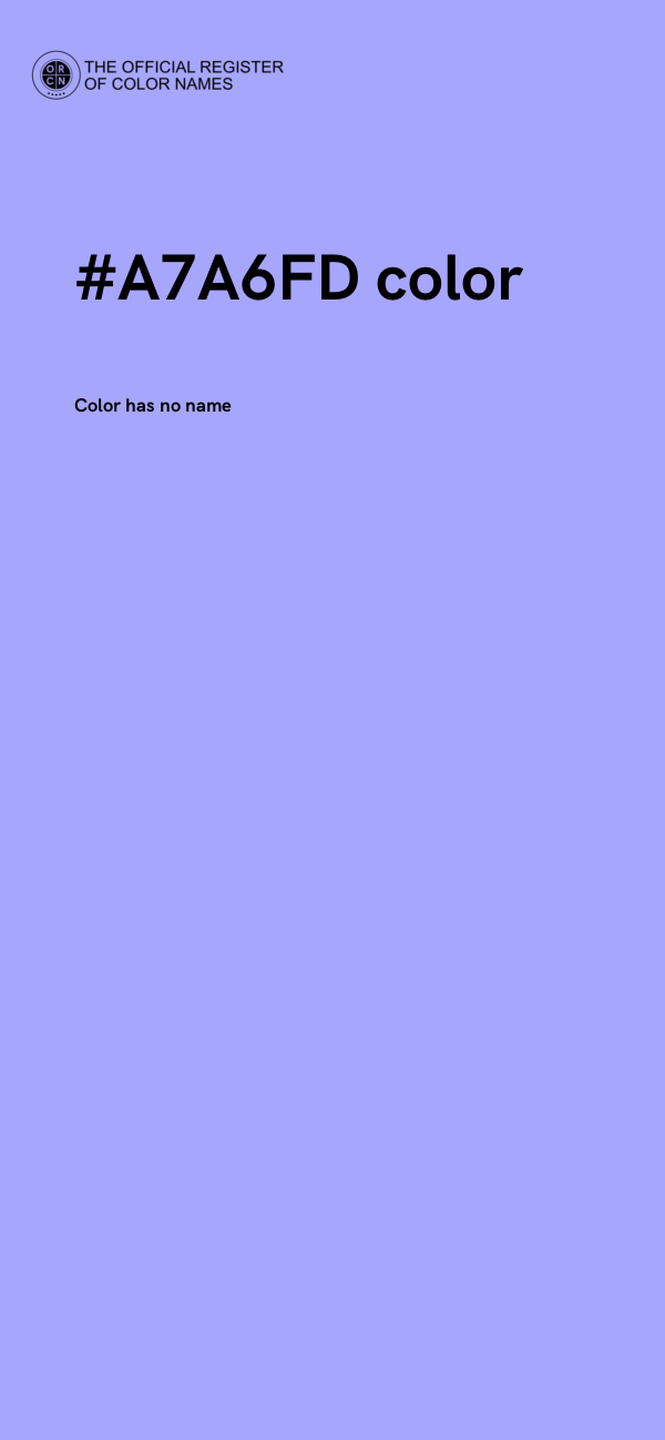 #A7A6FD color image