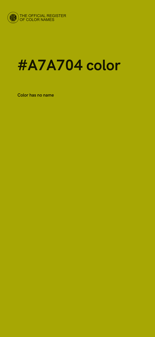 #A7A704 color image