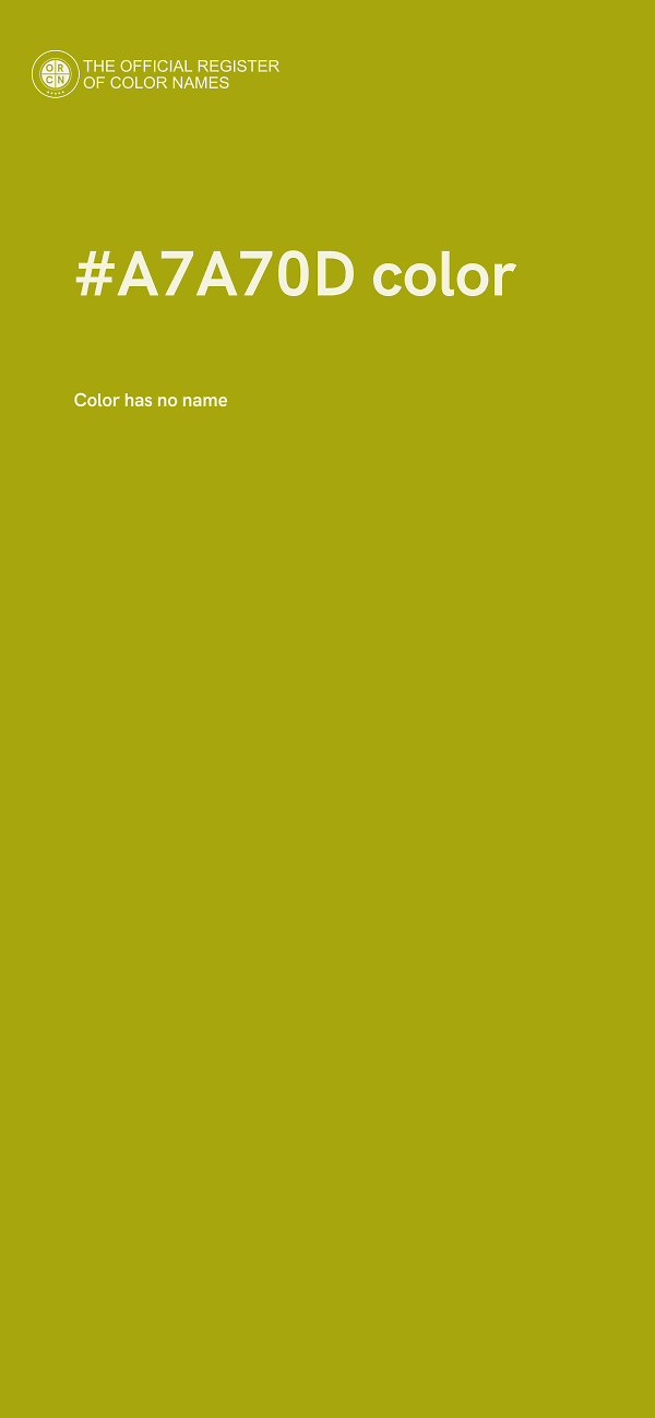 #A7A70D color image