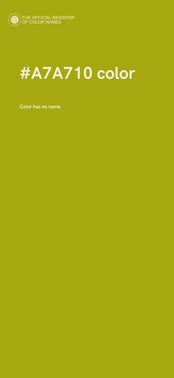 #A7A710 color image
