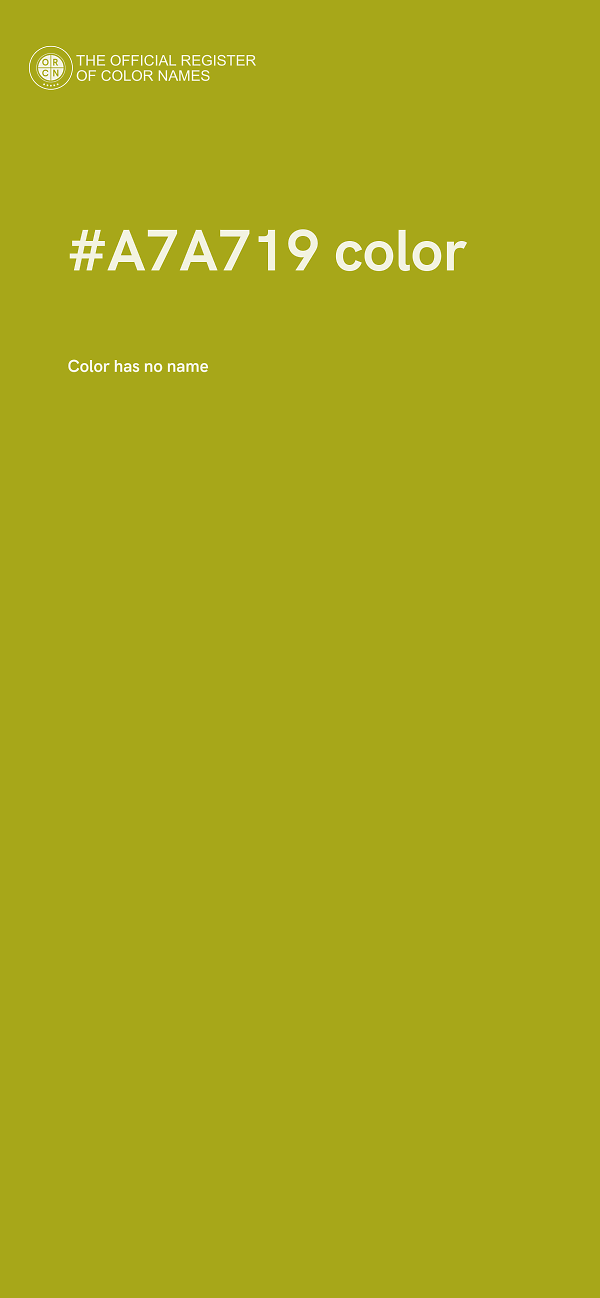 #A7A719 color image