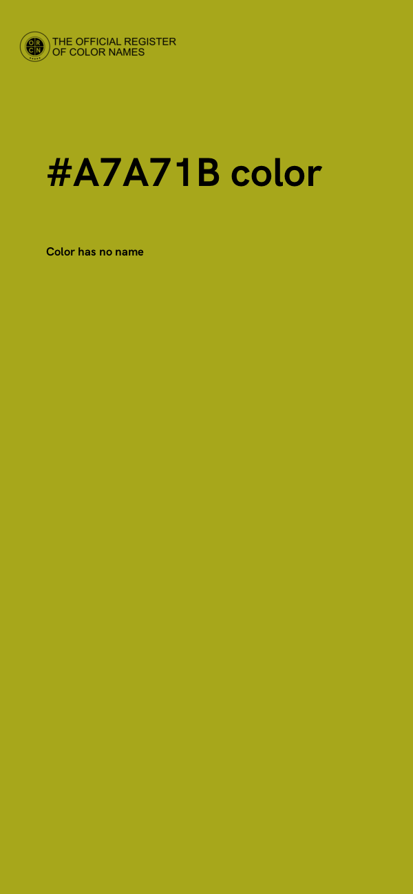 #A7A71B color image