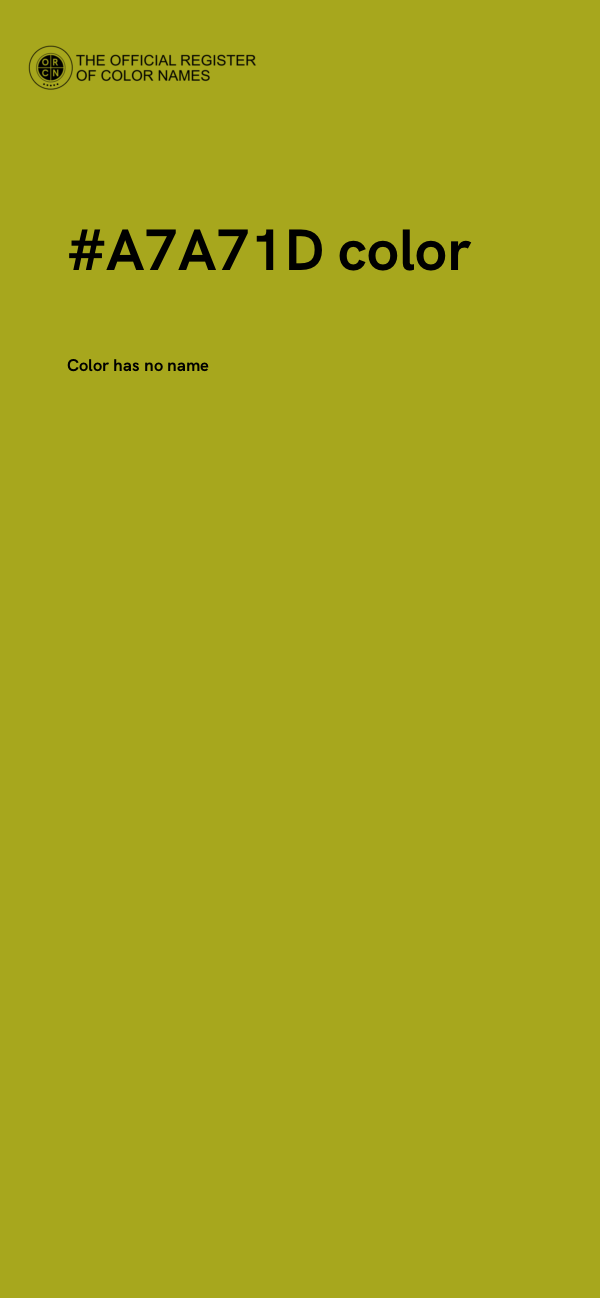#A7A71D color image