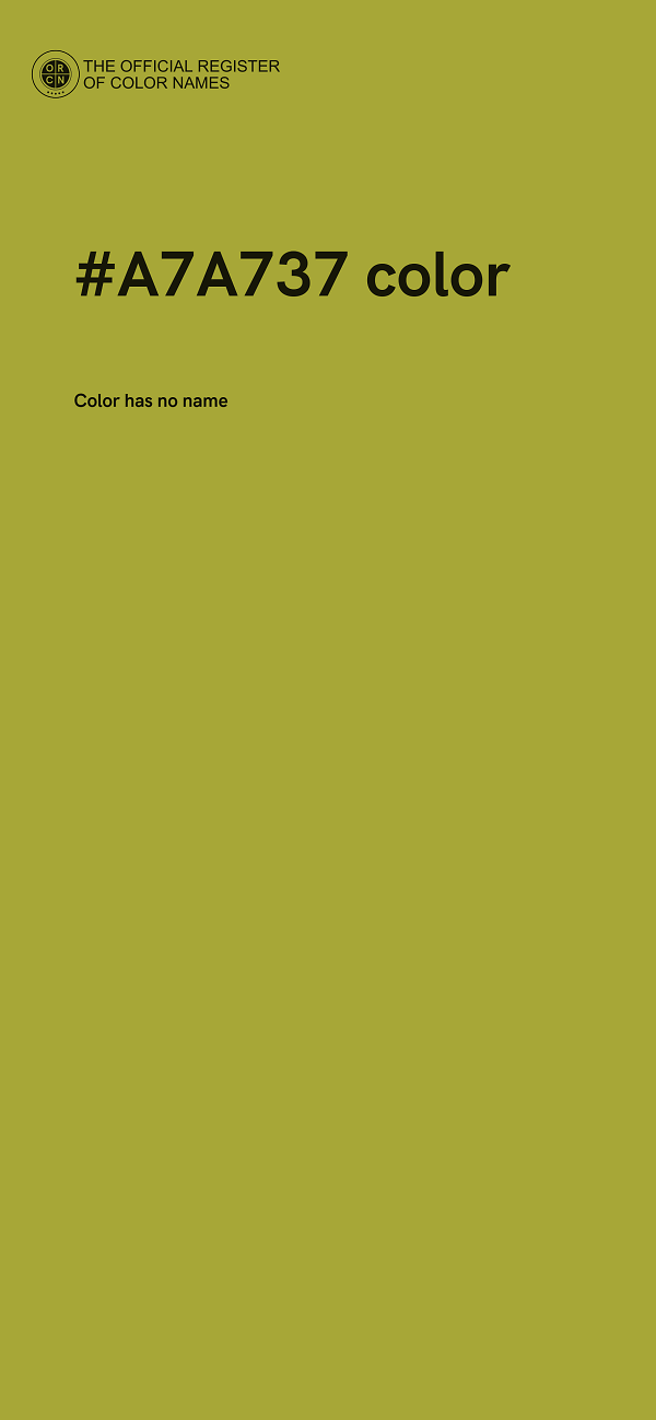 #A7A737 color image